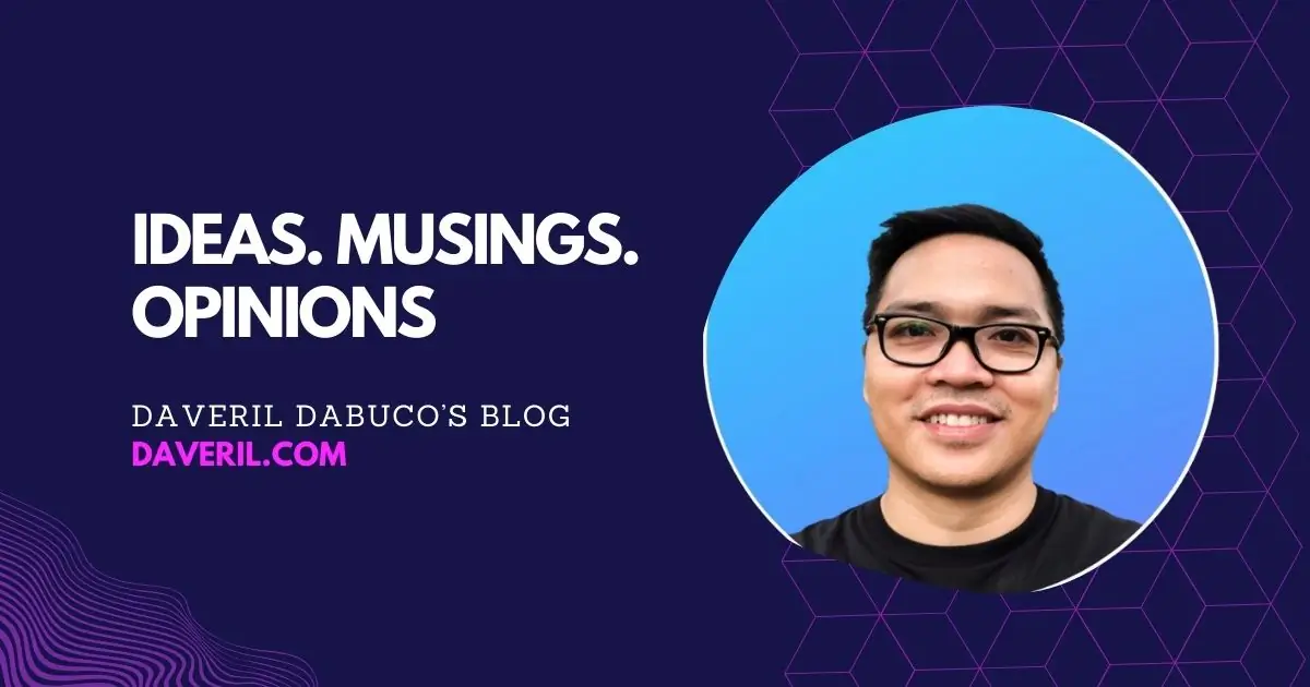 Daveril Dabuco's blog