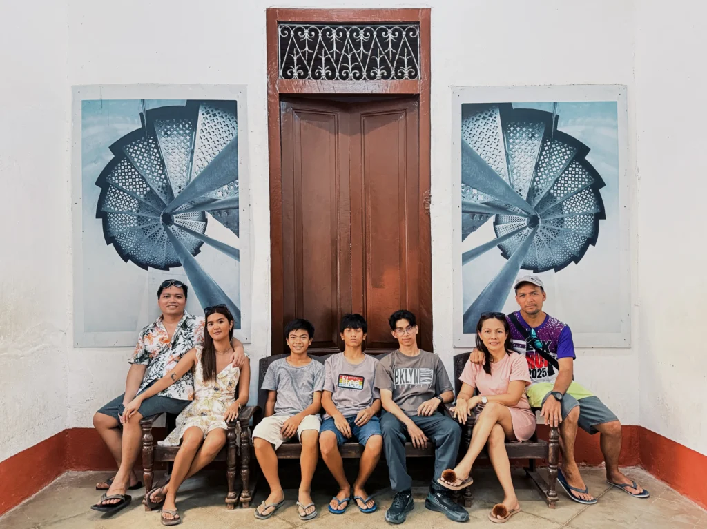 family pic at cape bojeador lighthouse